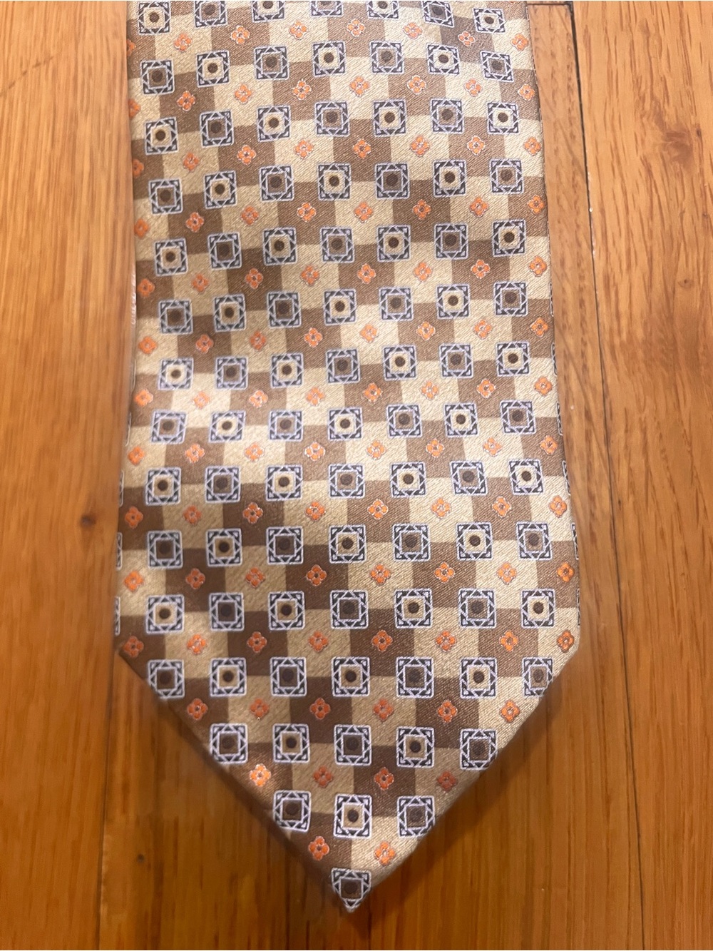 $395 Ermenegildo Zegna Embroidered Majestic Royal Patterns 100% Italian Silk Tie